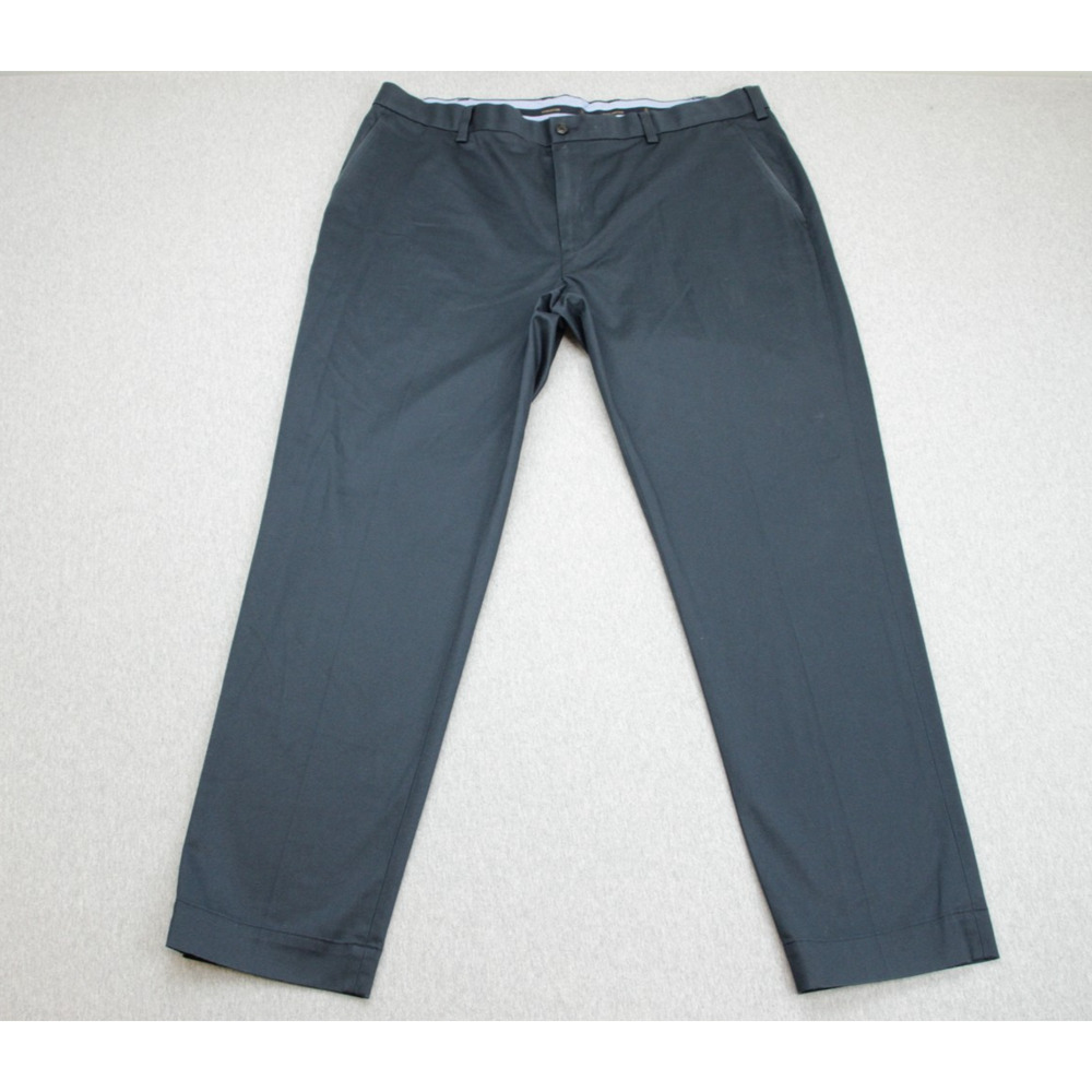 Brooks Brothers Pants Men 34 x 30 Blue Cotton Blend Stretch Advantage Chino Slim